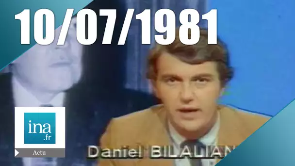 20h Antenne 2 du 10 juillet 1981 - libération de Michel Maury-Laribière | Archive INA