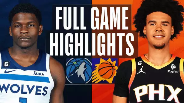 TIMBERWOLVES at SUNS | NBA FULL GAME HIGHLIGHTS | November 1, 2022