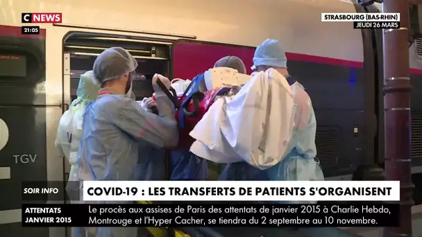 Les transferts de patients se poursuivent vers les régions moins saturées