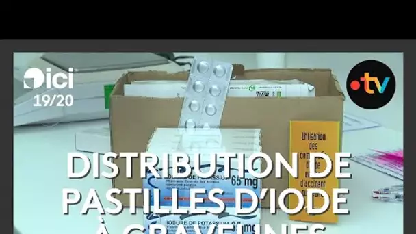 Campagne de distribution des pastilles d'iode à Gravelines