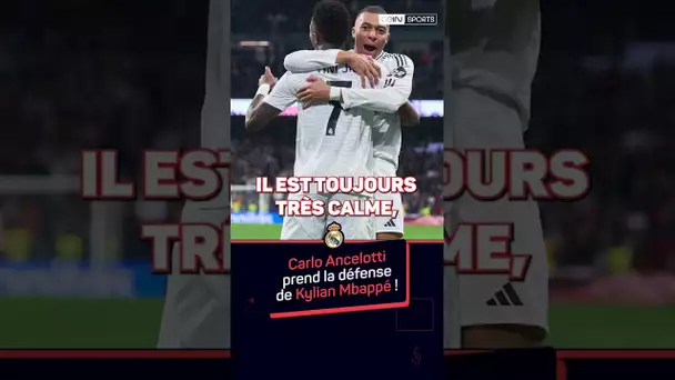 👀 Ancelotti prend la défense de Kylian Mbappé ! #shorts