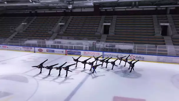 Patinage synchronisé : avant la French Cup, l'équipe "Team Jeanne d'Arc" à l'entrainement à Rouen