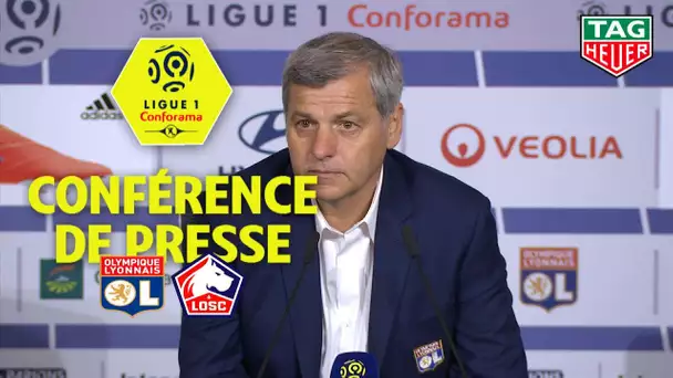 Conférence de presse Olympique Lyonnais - LOSC ( 2-2 )  / 2018-19