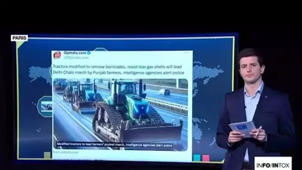 Mouvement des agriculteurs indiens : attention à ces images détournées • FRANCE 24