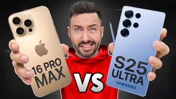 iPhone 16 Pro Max VS Galaxy S25 Ultra : le Gros Comparatif !