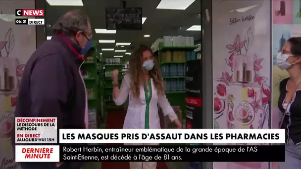 Les masques pris d'assaut dans les pharmacies