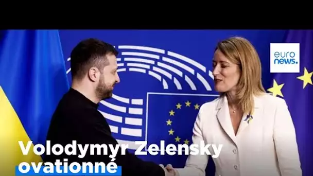 Bruxelles : Volodymyr Zelensky ovationné au Parlement européen