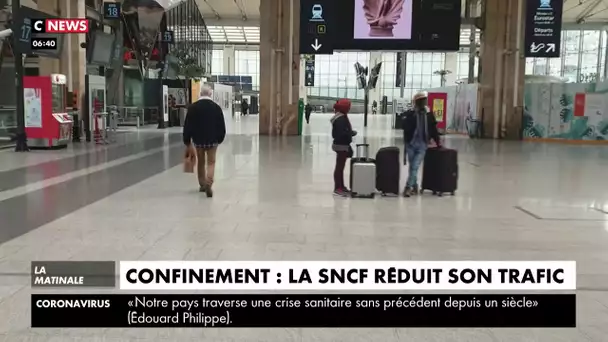 Coronavirus : la SNCF réduit la fréquence des trains et les gares se vident