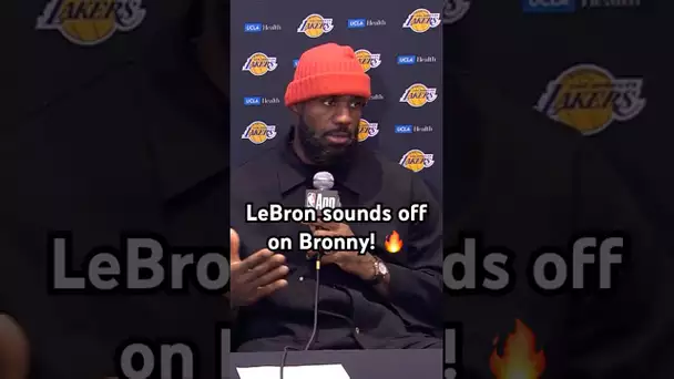 LeBron James sounds off on Bronny playing in the NBA! 🔥🙌|#Shorts