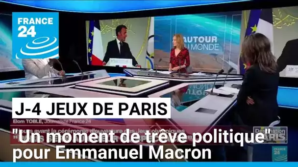 J-4 Paris 2024 : "un moment de trêve politique" (Macron) • FRANCE 24