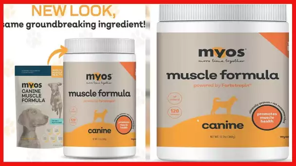 MYOS Canine Muscle Formula - Clinically Proven All-Natural Muscle Building Supplement - Reduce