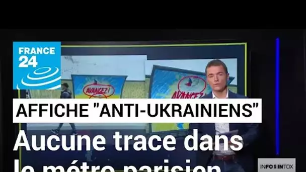 Ne tombez pas dans le panneau ! Cette affiche anti-Ukrainiens n'existe pas ! • FRANCE 24