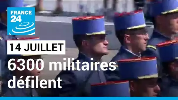 Défilé militaire du 14 juillet : 6300 militaires sur les Champs-Élysées • FRANCE 24