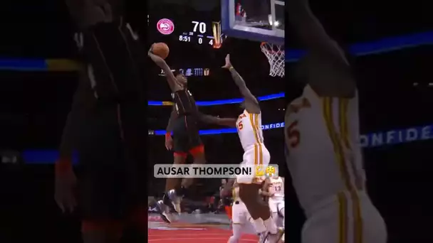 INSANE Ausar Thompson poster! 🏆 ATL @ DET live in the NBA App | #Shorts