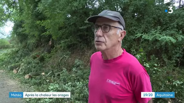 Une nuit d'orages et des dégâts dans l'Entre-deux-Mers en Gironde.