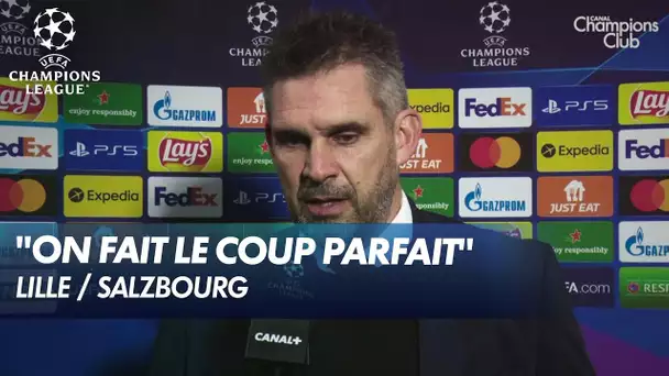 La réaction de Gourvennec après la victoire des Dogues (1-0) - Lille / Salzbourg