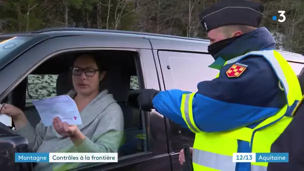 Covid 19 : des skieurs contrôlés au col du Somport, à la frontière espagnole