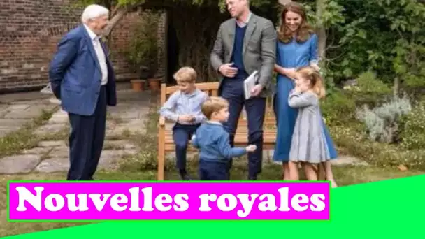Le prince George, la princesse Charlotte et le prince Louis adressent un doux signe de tête à Willia