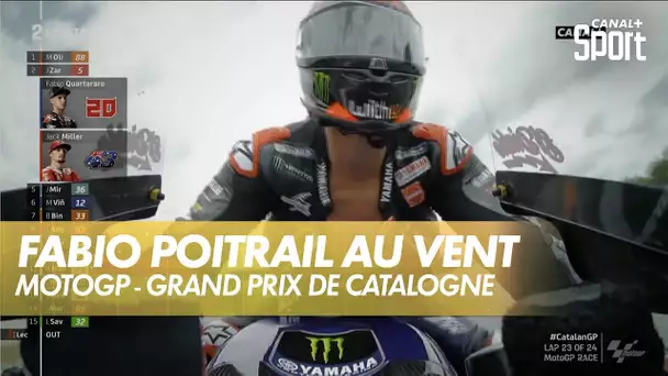 Incroyable Quartararo poitrail au vent à 300 KM/h!