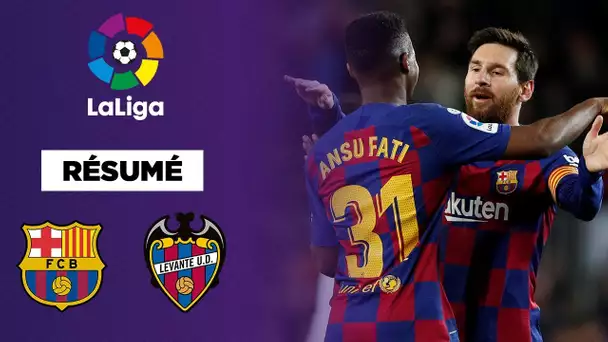 La Liga : Le duo Messi-Fati porte le Barça contre Levante !