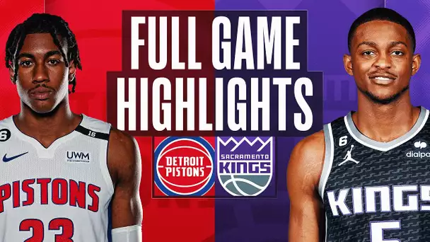 PISTONS at KINGS | NBA FULL GAME HIGHLIGHTS | November 20, 2022