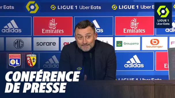 Conférence de presse OLYMPIQUE LYONNAIS - RC LENS (2-1)  / 2022/2023