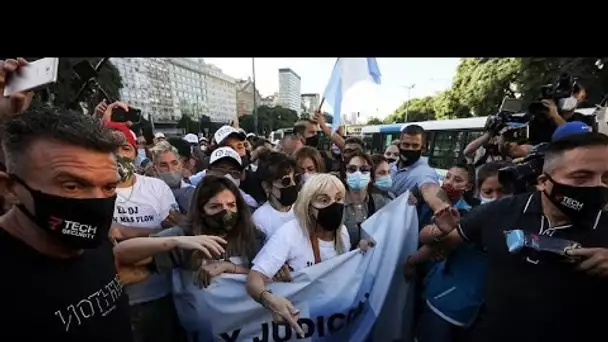 Manifestation en Argentine pour demander "justice pour Maradona"