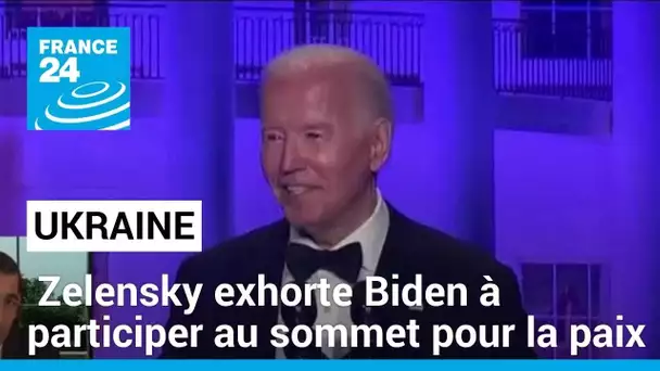 Ukraine : Zelensky exhorte Biden à participer au sommet pour la paix • FRANCE 24