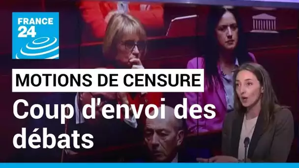 Motions de censure : coup d'envoi des débats à l'Assemblée nationale • FRANCE 24