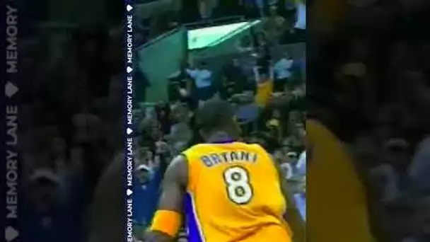 Kobe Throws In A Reverse Dunk Off Crazy Handle 😱 | Feb. 11, 2003 #shorts