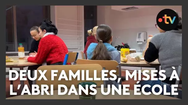 Des familles hébergées dans une école pour ne pas dormir dans la rue