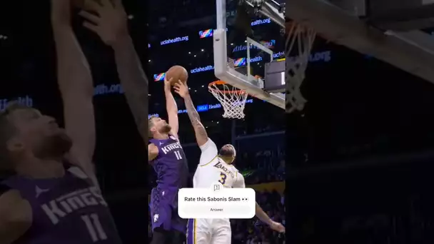 Domantas Sabonis throws down a mean dunk in transition 😲