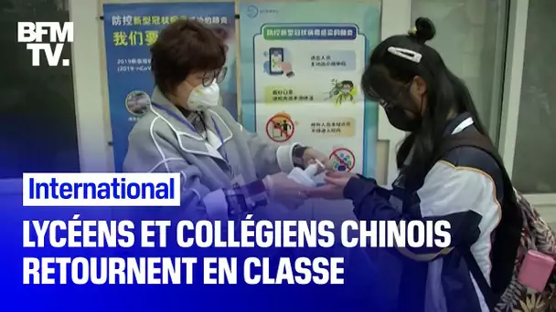 Coronavirus: lycéens et collégiens chinois retournent en classe