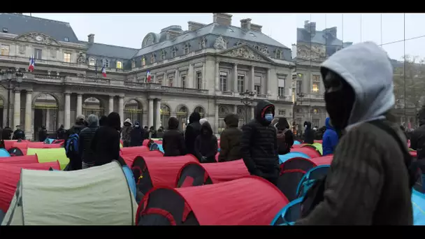 «On a besoin de logements» : à Paris, 200 migrants campent devant le Conseil d'État depuis vendredi