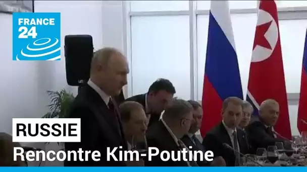 Face à Kim, Poutine trinque au "renforcement futur de la coopération" avec la Corée du Nord