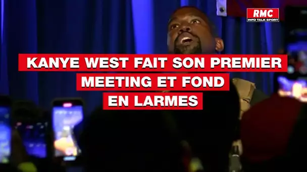 "J'ai failli tuer ma fille!": pour son premier meeting présidentiel, Kanye West fond en larmes