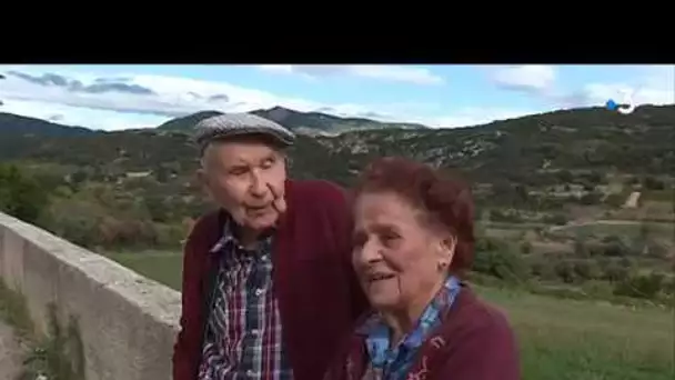 Noces de platine pour Suzette et Roger à Montpeyroux dans l'Hérault