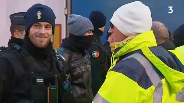 Gilets Jaunes : le point au pont de Normandie