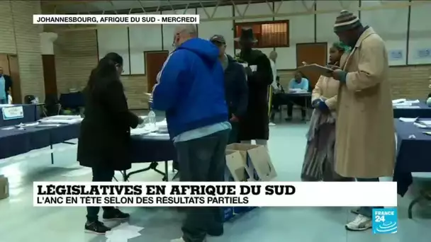 Législatives en Afrique du Sud : l'ANC en tête selon des résultats partiels