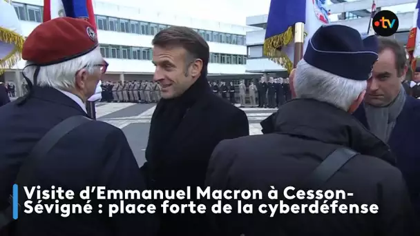 Visite Emmanuel Macron à Cesson-Sévigné, place forte de la cyberdéfense