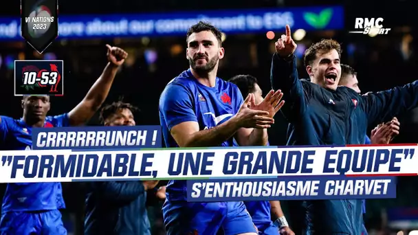 Angleterre 10-53 France : "Formidable, une grande équipe" s'enthousiasme Charvet