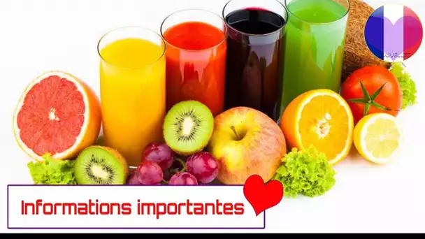 Les bienfaits des jus de fruits et de légumes