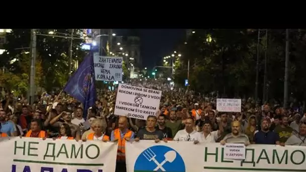 Vučić : les manifestations contre la mine de lithium, c'est "la terreur de la minorité"