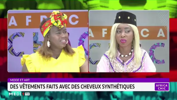 #AfricaChic.. Mode et art : Des vêtements faits avec des cheveux synthétiques