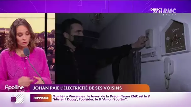 RMC s'engage pour Johan, célibataire qui règle des factures d'électricité énormes