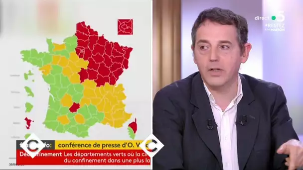 Déconfinement : la carte officielle expliquée - C à Vous - 30/04/2020