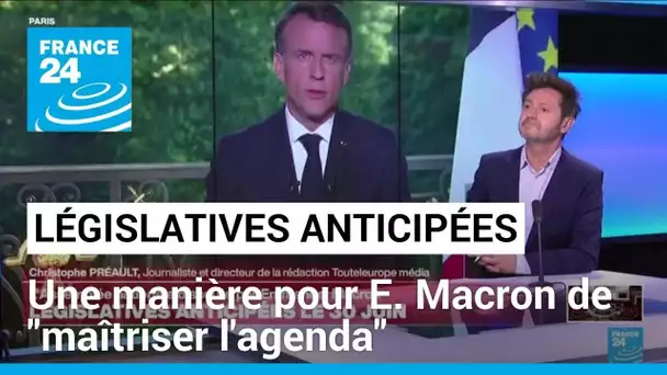 L'Assemblée nationale dissoute par Emmanuel Macron : "Une manière pour lui de maîtriser l'agenda"