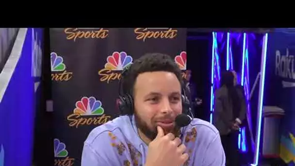 Steph Joins the broadcast during Pistons vs Warriors | January 4, 2023