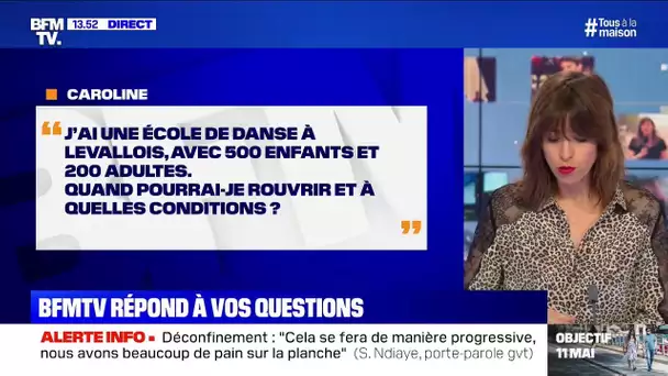 J'ai une école de danse, quand pourrai-je rouvrir ?