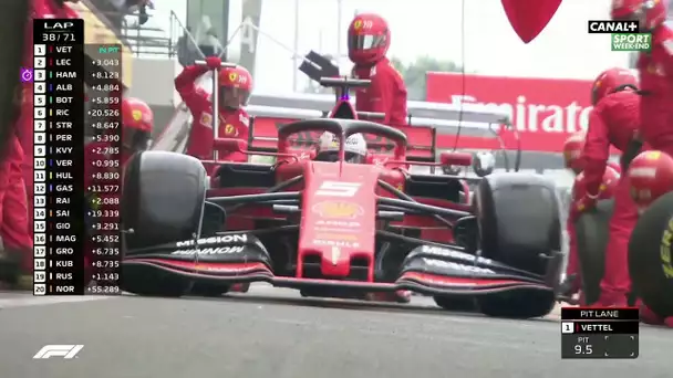 L'arrêt de Vettel